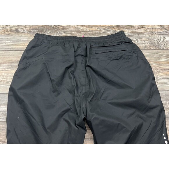 Road Runner Pro Velocity Wind Pants Mens L Running Black Zip Leg Water Resist - Picture 9 of 16